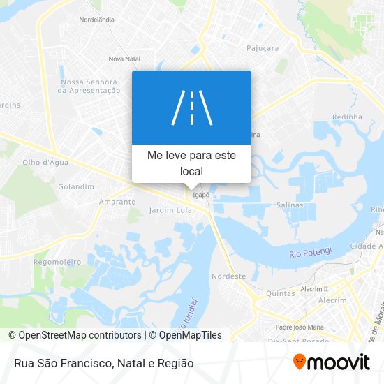 Rua São Francisco mapa