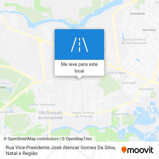 Rua Vice-Presidente José Alencar Gomes Da Silva mapa