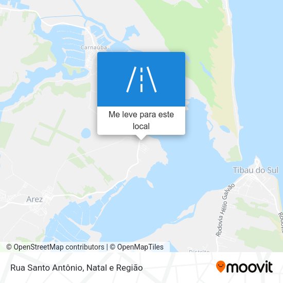 Rua Santo Antônio mapa