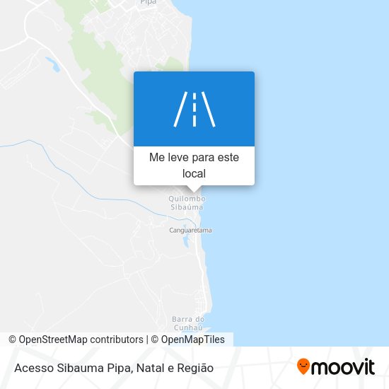 Acesso Sibauma Pipa mapa