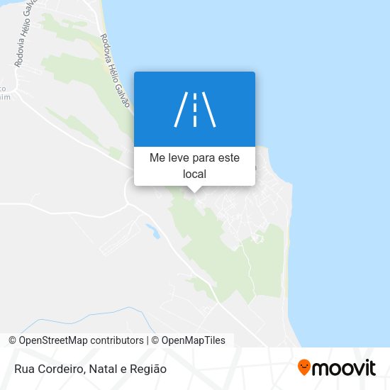 Rua Cordeiro mapa