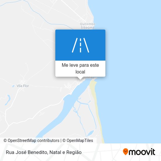 Rua José Benedito mapa