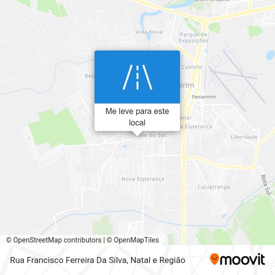 Rua Francisco Ferreira Da Silva mapa