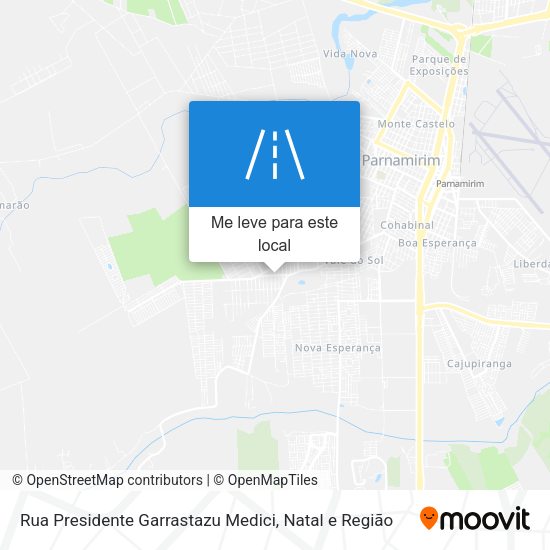 Rua Presidente Garrastazu Medici mapa