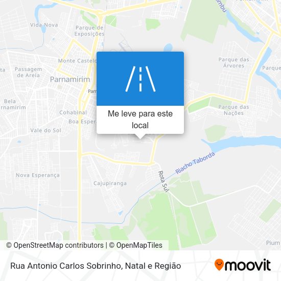 Rua Antonio Carlos Sobrinho mapa