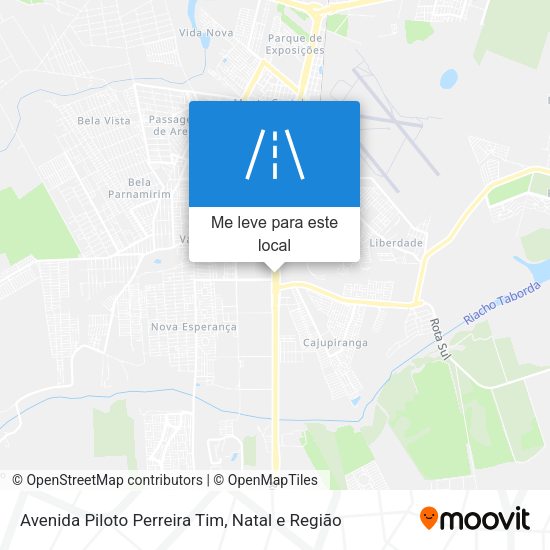 Avenida Piloto Perreira Tim mapa