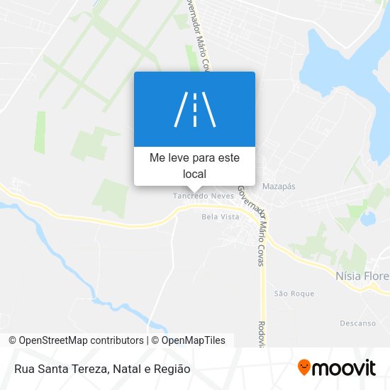 Rua Santa Tereza mapa
