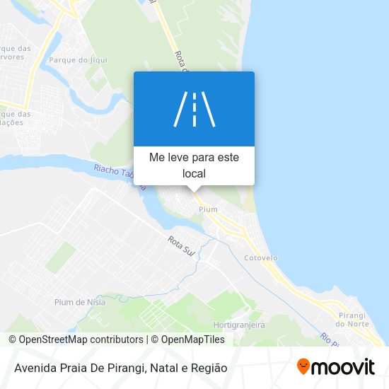 Avenida Praia De Pirangi mapa