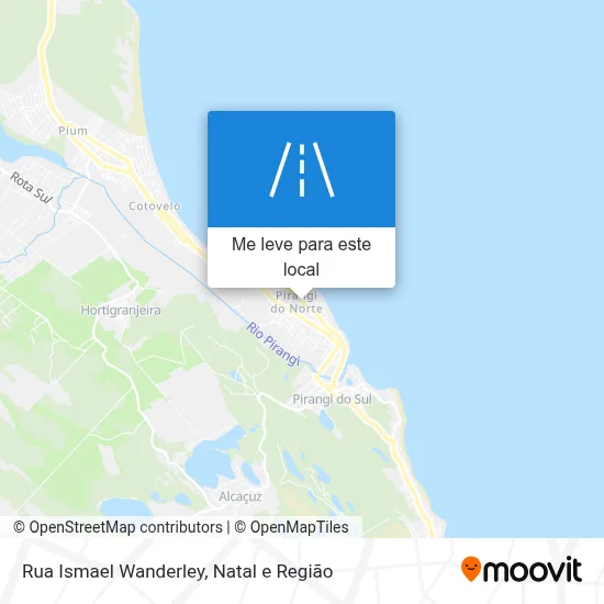 Rua Ismael Wanderley mapa