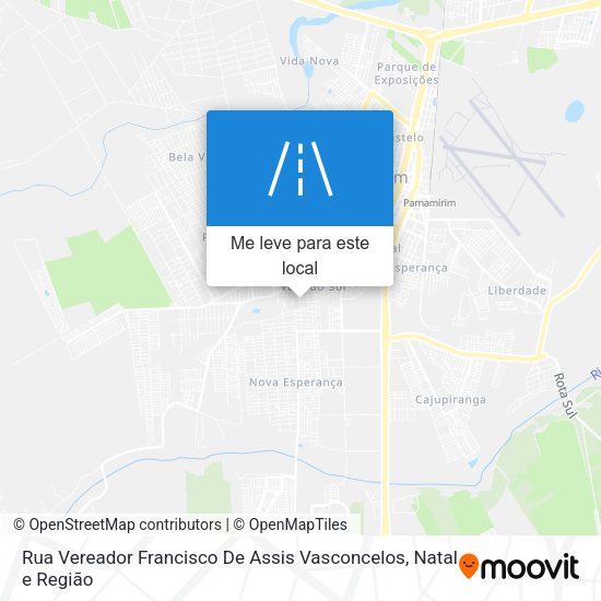 Rua Vereador Francisco De Assis Vasconcelos mapa