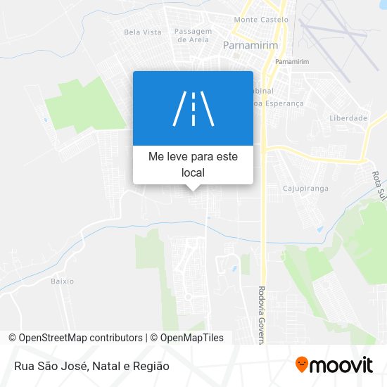 Rua São José mapa