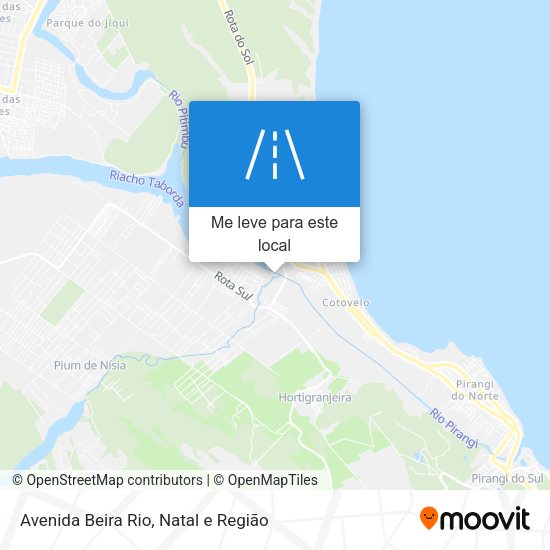 Avenida Beira Rio mapa