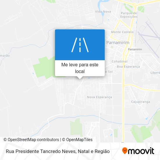 Rua Presidente Tancredo Neves mapa