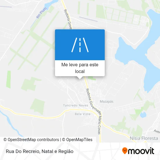 Rua Do Recreio mapa