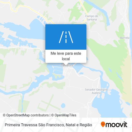 Primeira Travessa São Francisco mapa