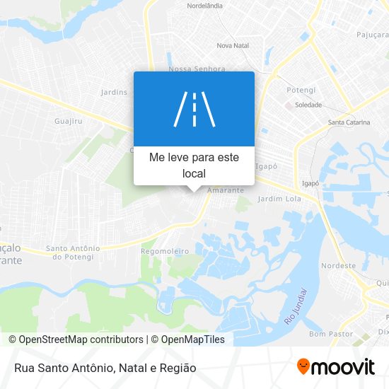 Rua Santo Antônio mapa