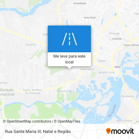Rua Santa Maria III mapa