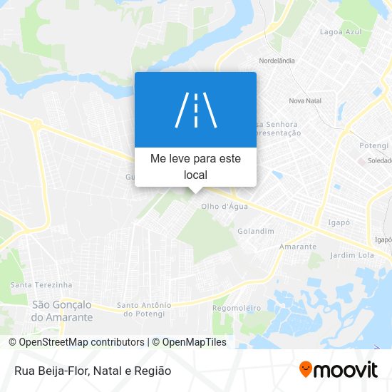 Rua Beija-Flor mapa