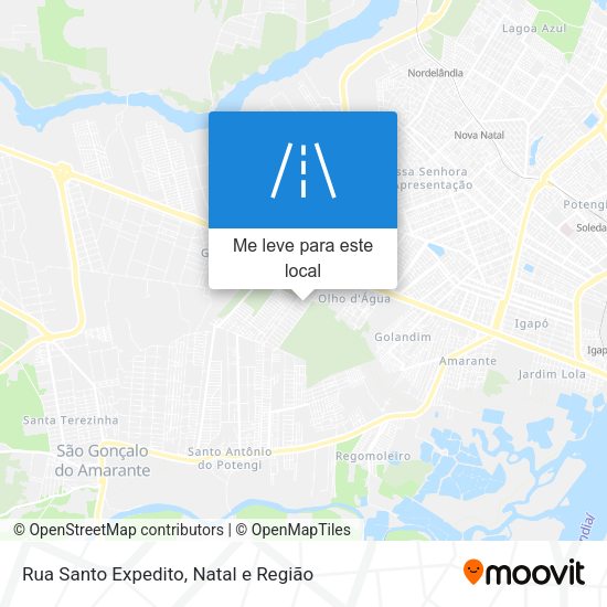 Rua Santo Expedito mapa