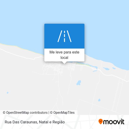 Rua Das Caraunas mapa