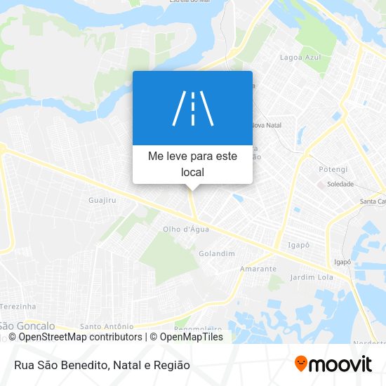 Rua São Benedito mapa