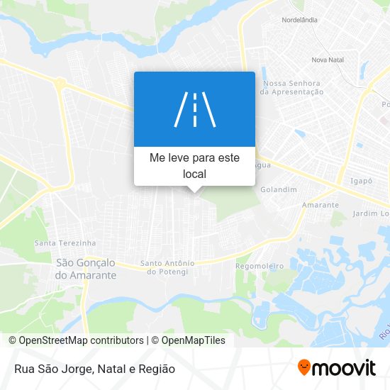 Rua São Jorge mapa