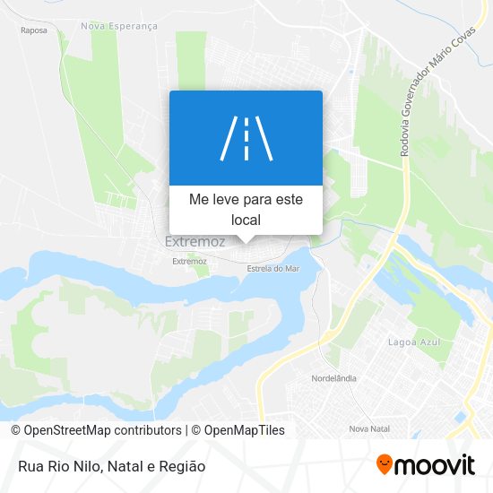 Rua Rio Nilo mapa