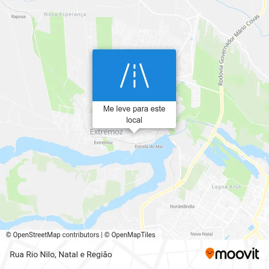 Rua Rio Nilo mapa