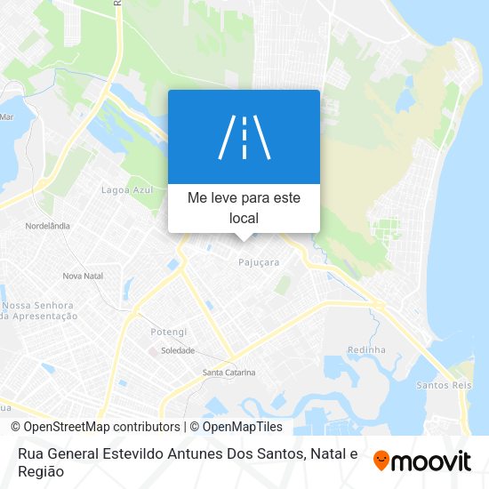 Rua General Estevildo Antunes Dos Santos mapa