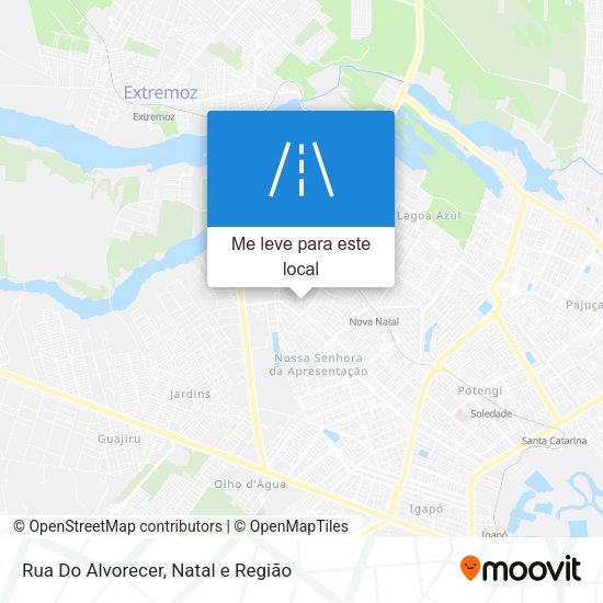 Rua Do Alvorecer mapa