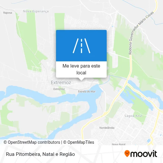 Rua Pitombeira mapa