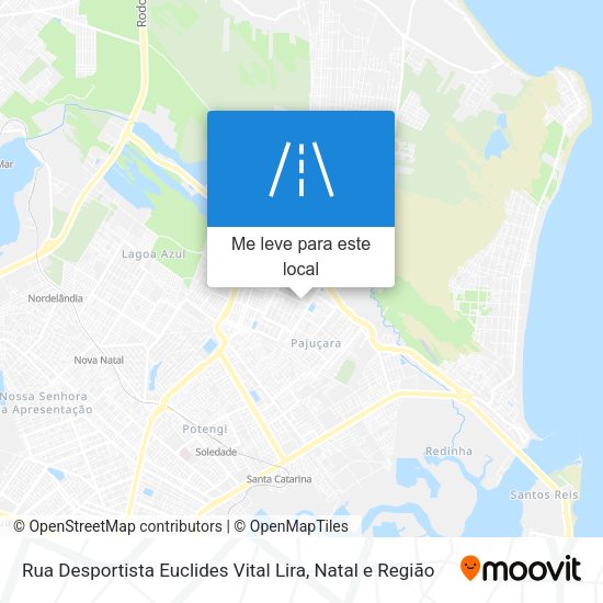 Rua Desportista Euclides Vital Lira mapa