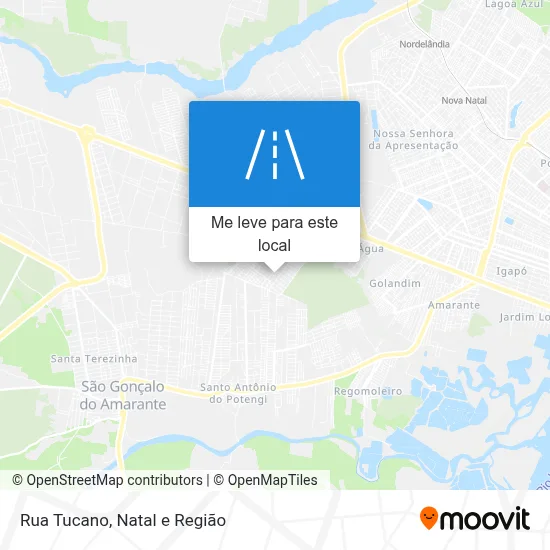 Rua Tucano mapa