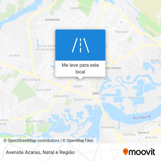 Avenida Acaraú mapa