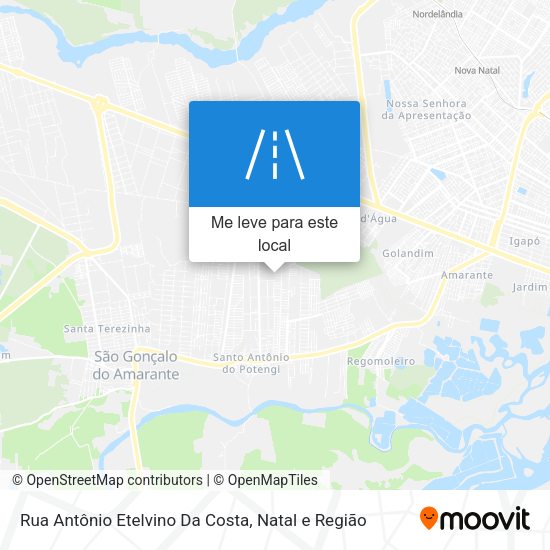 Rua Antônio Etelvino Da Costa mapa