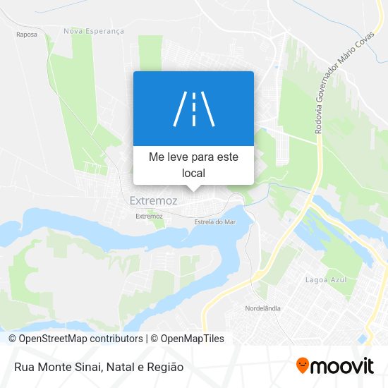 Rua Monte Sinai mapa