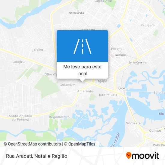 Rua Aracati mapa
