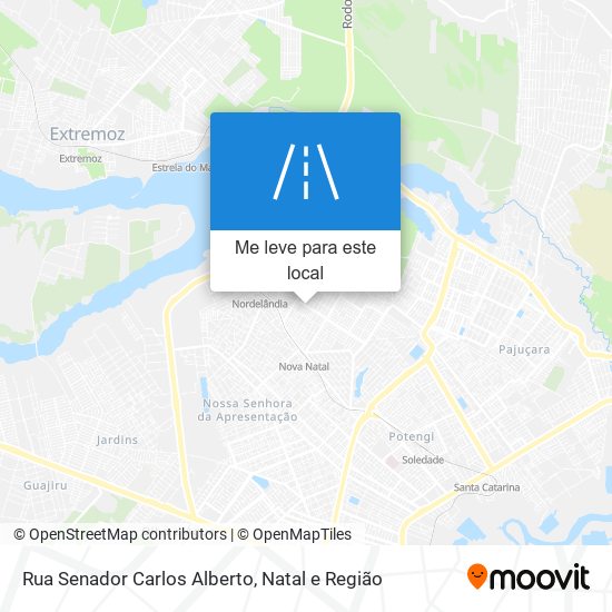 Rua Senador Carlos Alberto mapa