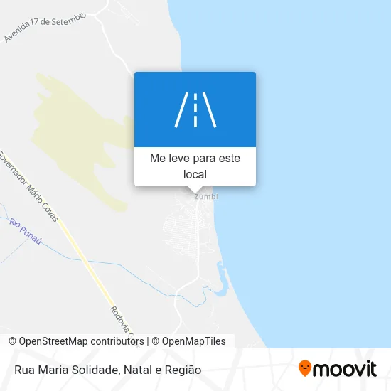 Rua Maria Solidade mapa