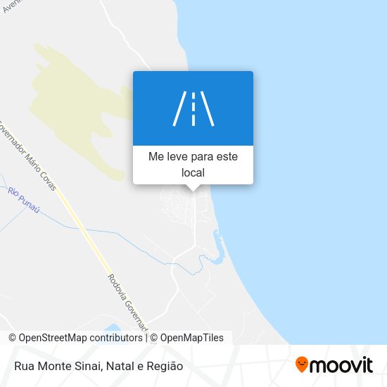 Rua Monte Sinai mapa