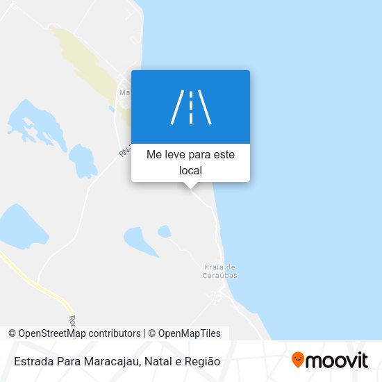 Estrada Para Maracajau mapa