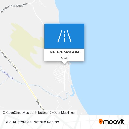 Rua Aristoteles mapa