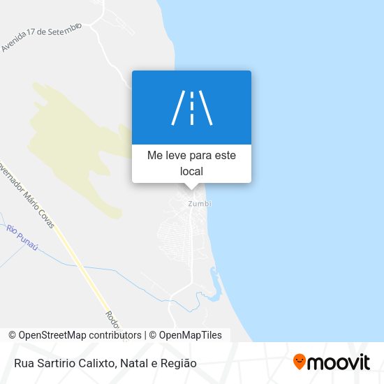 Rua Sartirio Calixto mapa