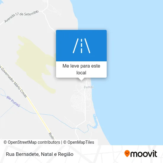 Rua Bernadete mapa