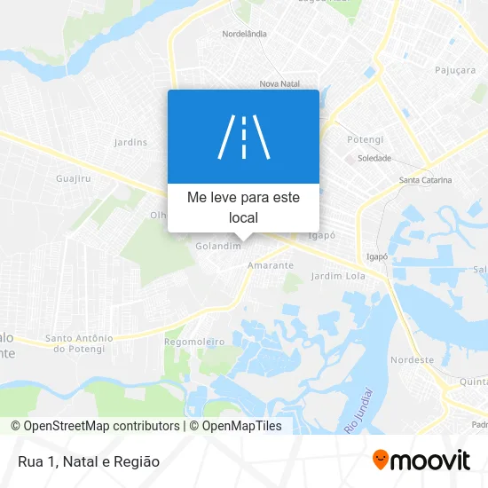 Rua 1 mapa
