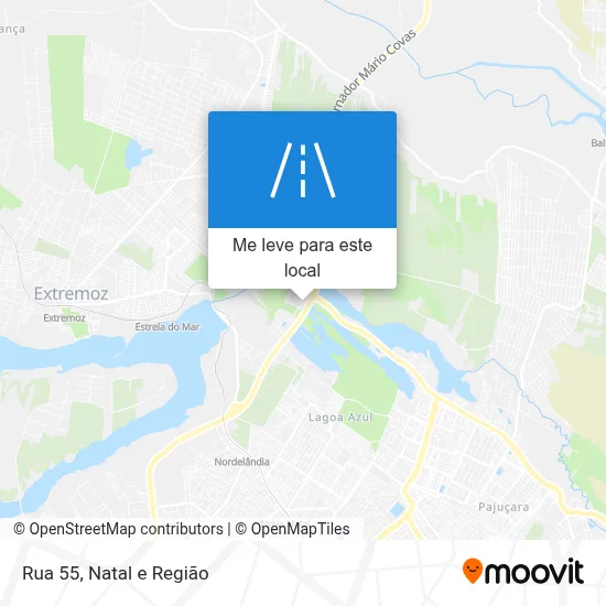 Rua 55 mapa