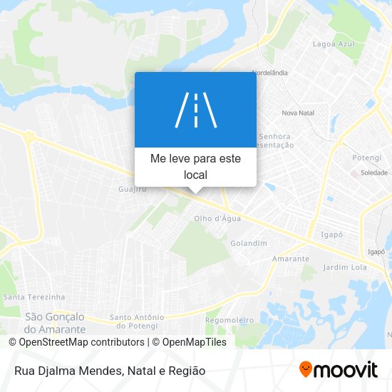 Rua Djalma Mendes mapa