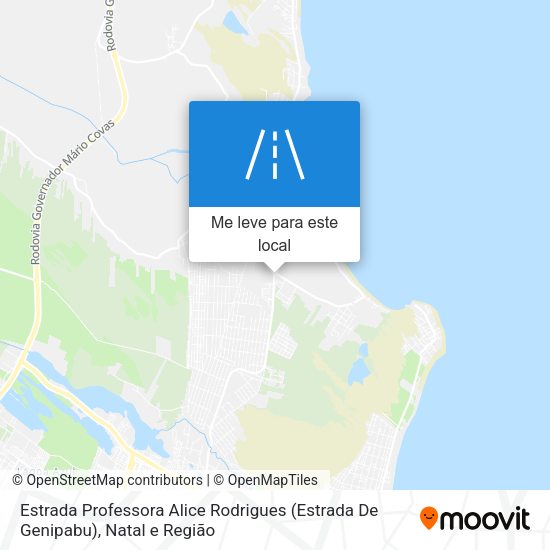 Estrada Professora Alice Rodrigues (Estrada De Genipabu) mapa