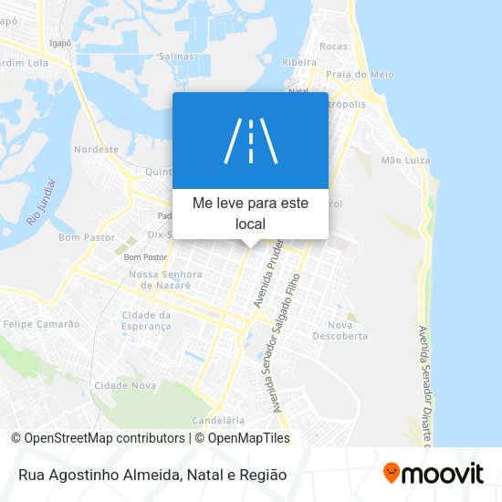 Rua Agostinho Almeida mapa