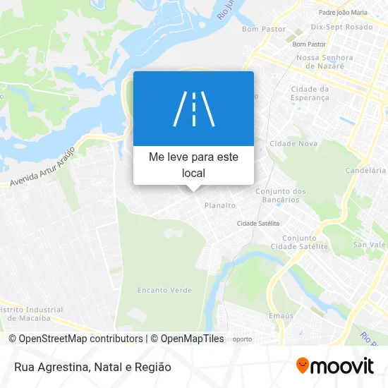 Rua Agrestina mapa
